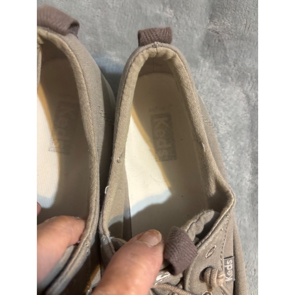Keds Chillax Taupe Gray Canvas Slip On Sneakers WF65960 Womens 8.5 - Picture 2 of 5